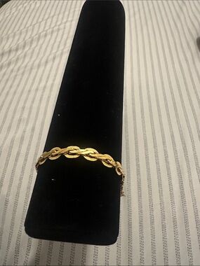 Gold-Tone Braided Link Bracelet - Women's Jewelry